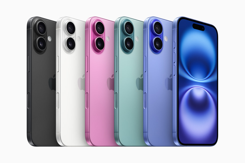 The colors of the iPhone 16 and iPhone 16 Plus